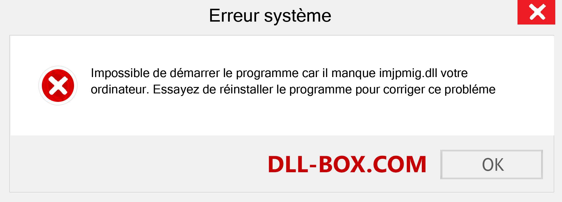 Le fichier imjpmig.dll est manquant ?. Télécharger pour Windows 7, 8, 10 - Correction de l'erreur manquante imjpmig dll sur Windows, photos, images